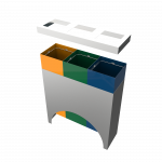 ELM SST - cosuri de gunoi pentru colectare selectiva deseuri inox