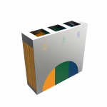 ELM SSTW - cosuri de gunoi pentru colectare selectiva deseuri inox lemn