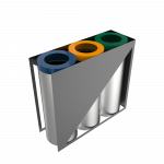 TRIOLET SST - cosuri gunoi colectare selectiva deseuri inox