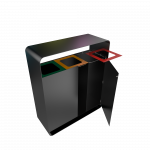 ARIZARO PC - cosuri de gunoi din metal cu design atractiv_5