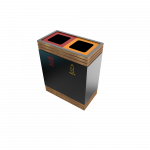 BREND PC - cos de gunoi colectare selectiva elegant din metal cu mai multe compartimente_11