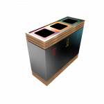 BREND PC - cos de gunoi colectare selectiva elegant din metal cu mai multe compartimente_2