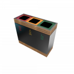 BREND PC - cos de gunoi colectare selectiva elegant din metal cu mai multe compartimente_3