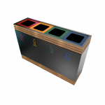 BREND PC - cos de gunoi colectare selectiva elegant din metal cu mai multe compartimente_7