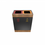 BREND PC - cos de gunoi colectare selectiva elegant din metal cu mai multe compartimente_9