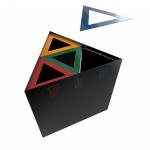 KUNKA PC - Cos de gunoi triunghiular din metal_3