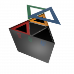 KUNKA PC - Cos de gunoi triunghiular din metal_4