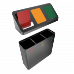 PISCO PC- cos de gunoi genial din metal vopsit in camp electrostatic_4