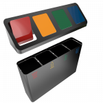 PISCO PC- cos de gunoi genial din metal vopsit in camp electrostatic_8