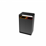 ARIZARO AT PC coșuri gunoi pentru reciclare din metal cu scrumieră_10