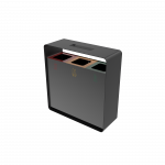 ARIZARO AT PC coșuri gunoi pentru reciclare din metal cu scrumieră_12