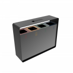 ARIZARO AT PC coșuri gunoi pentru reciclare din metal cu scrumieră_19