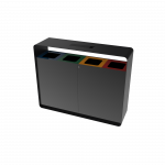 ARIZARO AT PC coșuri gunoi pentru reciclare din metal cu scrumieră_20