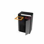 ARIZARO AT PC coșuri gunoi pentru reciclare din metal cu scrumieră_6