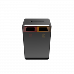 ARIZARO AT PC coșuri gunoi pentru reciclare din metal cu scrumieră_7