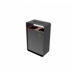 ARIZARO AT PC coșuri gunoi pentru reciclare din metal cu scrumieră_8