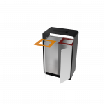 ARIZARO AT SST coșuri gunoi pentru reciclare din inox cu scrumieră_10