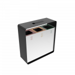 ARIZARO AT SST coșuri gunoi pentru reciclare din inox cu scrumieră_14