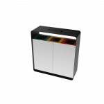 ARIZARO AT SST coșuri gunoi pentru reciclare din inox cu scrumieră_15