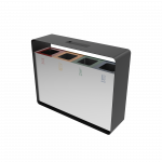 ARIZARO AT SST coșuri gunoi pentru reciclare din inox cu scrumieră_17