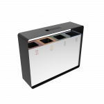 ARIZARO AT SST coșuri gunoi pentru reciclare din inox cu scrumieră_18