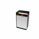 ARIZARO AT SST coșuri gunoi pentru reciclare din inox cu scrumieră_9