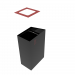 DENALI PC coș de gunoi din metal cu scrumieră_4