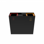 DENALI PC coș de gunoi din metal cu scrumieră_7