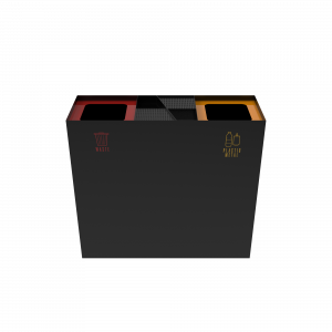 DENALI PC coș de gunoi din metal cu scrumieră_7