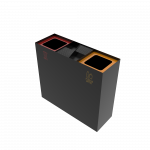 DENALI PC coș de gunoi din metal cu scrumieră_8