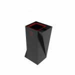 ERIDANI PC coș de gunoi elegant din metal pentru exterior cu scrumieră_2