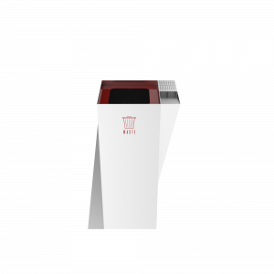 ERIDANI SST coș de gunoi elegant din inox pentru exterior cu scrumieră_1