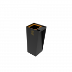 GEMINI PC coș colectare selectivă din metal cu scrumieră_2