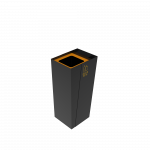 GEMINI PC coș colectare selectivă din metal cu scrumieră_3