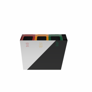 GEMINI SST coș colectare selectivă din inox cu scrumieră_11