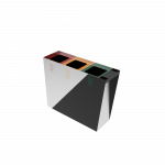 GEMINI SST coș colectare selectivă din inox cu scrumieră_12