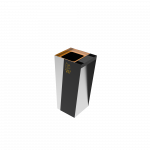 GEMINI SST coș colectare selectivă din inox cu scrumieră_2