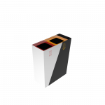 GEMINI SST coș colectare selectivă din inox cu scrumieră_7