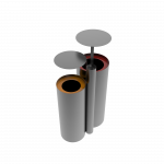 NAZAS PC coș de gunoi din metal cu scrumieră pentru exterior_3