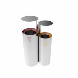 NAZAS SST coș de gunoi din inox cu scrumieră pentru exterior_1