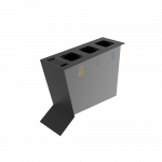 NOATAK PC stație modernă de reciclare din metal cu scrumieră_11