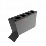 NOATAK PC stație modernă de reciclare din metal cu scrumieră_16