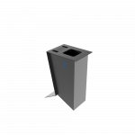 NOATAK PC stație modernă de reciclare din metal cu scrumieră_2