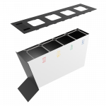 NOATAK SST stație modernă de reciclare din inox cu scrumieră_16