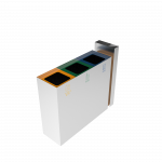 PARANA SST coș de reciclare exterior din inox și lemn cu scrumieră_11