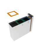 PARANA SST coș de reciclare exterior din inox și lemn cu scrumieră_12