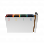 PARANA SST coș de reciclare exterior din inox și lemn cu scrumieră_13