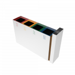 PARANA SST coș de reciclare exterior din inox și lemn cu scrumieră_14