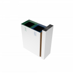 PARANA SST coș de reciclare exterior din inox și lemn cu scrumieră_7