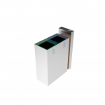 PARANA SST coș de reciclare exterior din inox și lemn cu scrumieră_8